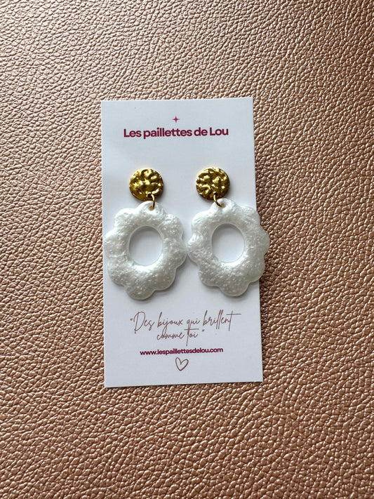 Boucles d'oreilles Havana - Blanc