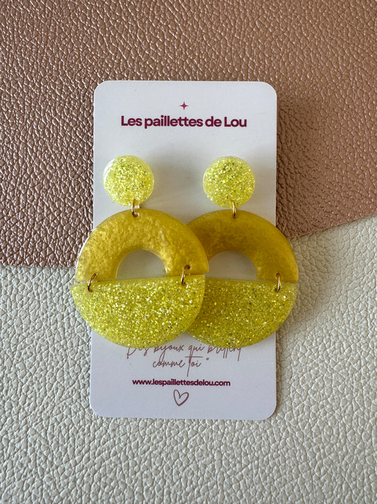 Boucles d'oreilles Antigua - Jaune