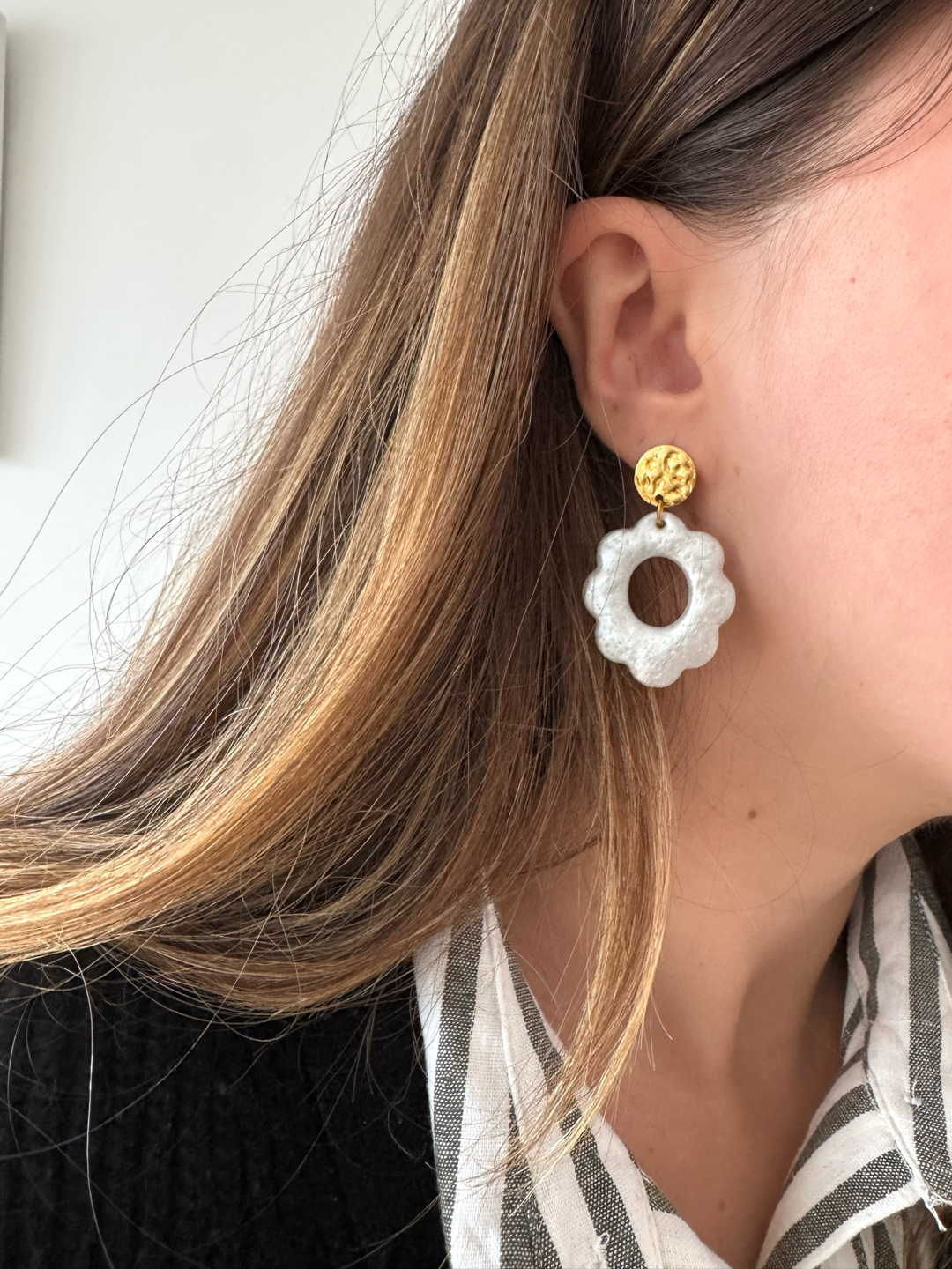 Boucles d'oreilles Havana - Blanc