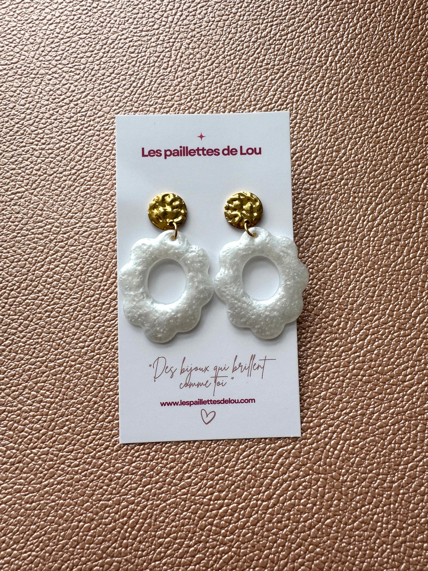 Boucles d'oreilles Havana - Blanc