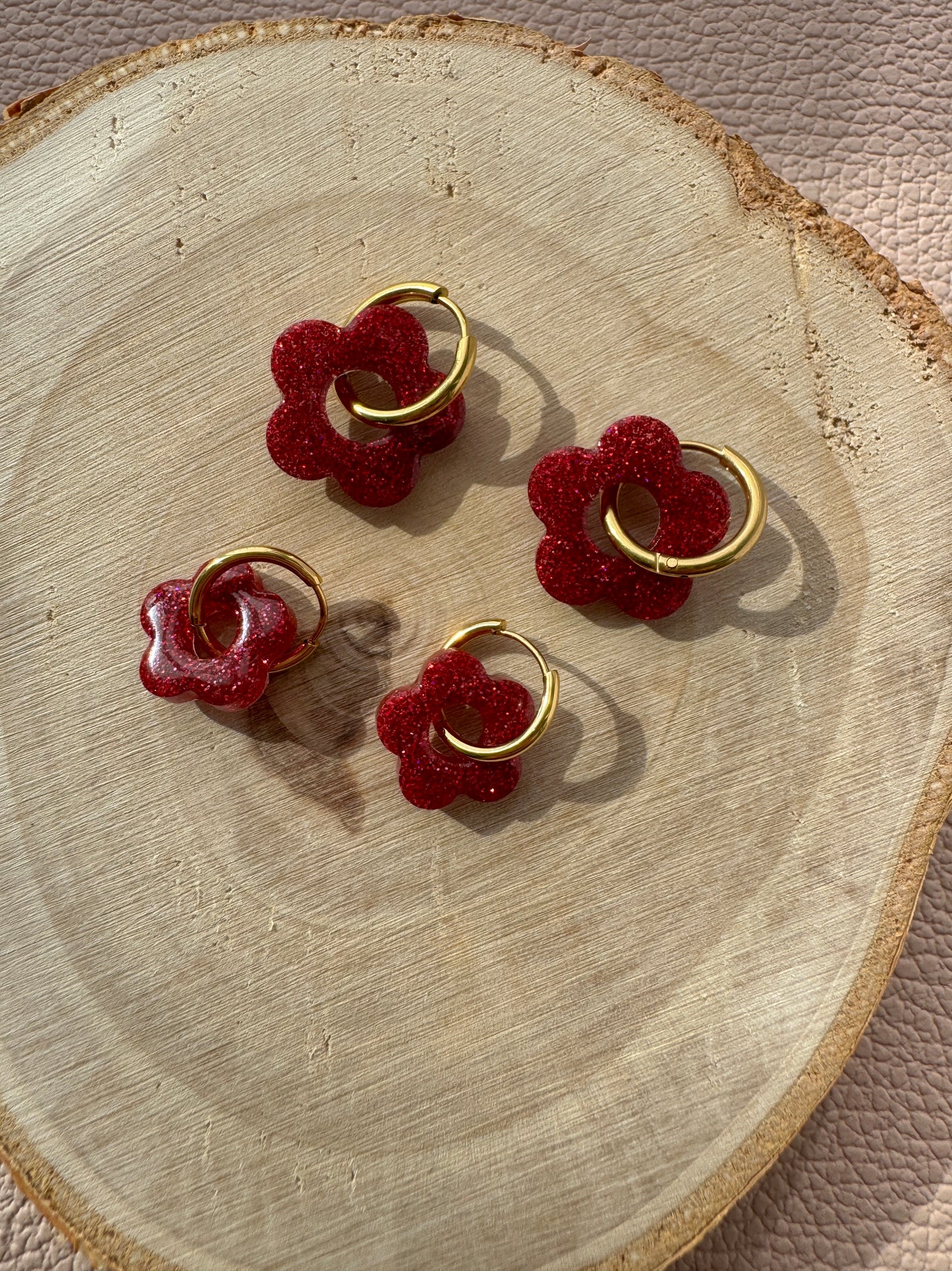 Box matchy Kuta - Paillettes cerise